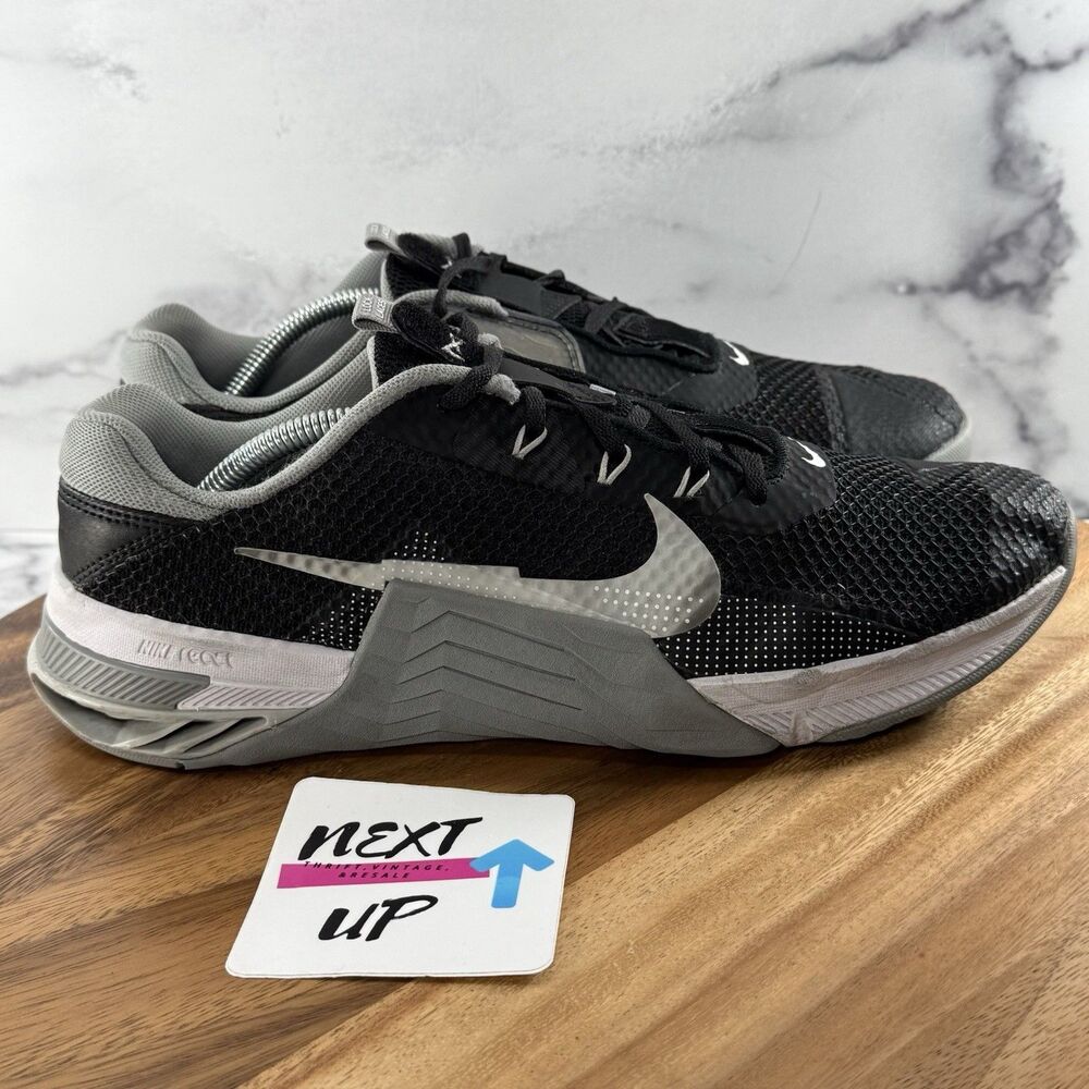 Mens size 11.5-Nike Metcon 7 Shoes Black Gray White Training CrossFit CZ8281-010 - Picture 3 of 9